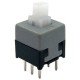 Chave Botao 8,5x8,5mm Com Trava Com Click Momentâneo Branca Chave Botao 8,5x8,5mm Com Trava Com Click Momentâneo Branca